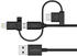 Belkin Universal-Kabel mit Micro-USB-, USB-C- und Lightning-Steckern