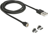 Delock Usb-kabel Usb 2.0 Usb-a Stecker, Usb-c&reg; Stecker, Usb-micro-b Stecker 1.10 M