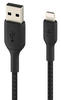 Belkin Smartphone-Kabel »Lightning Lade/Sync Kabel ummantelt mfi 2m«, USB Typ A,