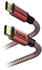 Hama Lade-/Datenkabel Reflective USB Type-C-USB Type-C 1,5m rot