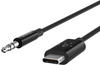 Belkin RockStar 3,5-mm-Klinken-Audio-Kabel mit USB-C-Stecker 1,8m