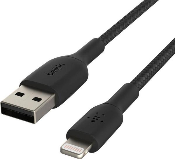 Belkin BOOST CHARGE Lightning/USB-A-Kabel Geflochten (0,15m, Schwarz)
