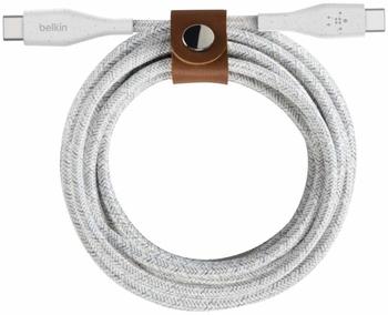 Belkin Boost Charge USB-C to USB-C Kabel mit Band Weiß