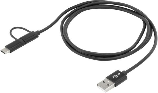Ansmann USB auf 2in1 Micro-Type-C Kabel 120 cm