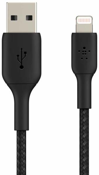 Belkin BOOST CHARGE Lightning/USB-A-Kabel Geflochten (3m, Schwarz)