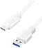 LogiLink Cable USB-A to USB-C (15 cm) CU0172