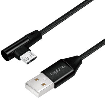 LogiLink Cable USB Micro-B to USB-A black (30 cm) CU0141