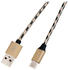 LogiLink Cable USB-A to USB-C black and gold (1 m) CU0133