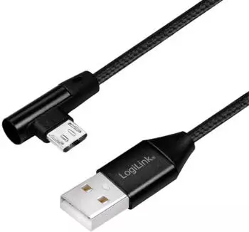 LogiLink Cable USB Micro-B to USB-A black (1 m) CU0142