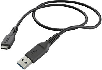 Hama 178395 Ladekabel USB Type-C - USB-3.1-A-Stecker 1 m Schwarz