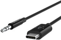 Belkin RockStar - Audiokabel - 24 pin USB-C m&auml;nnlich zu mini-phone stereo 3.5 mm