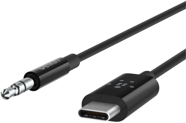 Belkin RockStar 3,5-mm-Klinken-Audio-Kabel mit USB-C-Stecker 0,9m