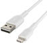 Belkin BOOST CHARGE Lightning/USB-A-Kabel (0,15m, Weiß)