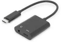 Digitus Audio Adapterkabel [1x Usb-c&reg; Stecker - 2x Usb-c&reg; Buchse, Klinkenbuchse 3.5