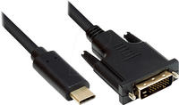 Alcasa GC-M0110 Videokabel-Adapter 2 m USB Typ-C DVI-D Schwarz (GC-M0110)