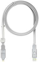 Rolling Square inCharge XL 6-in-1 Multi-Ladekabel 2m Wei&szlig; - Kabel -...