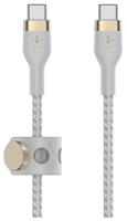 Belkin CAB011BT2MWH, Belkin USB-C auf USB-C Kabel geflochten Wei&szlig; USB-C auf...