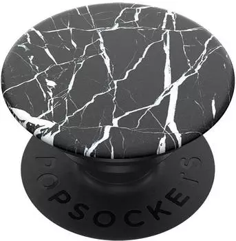 PopSockets PopGrip Smartphone-Griff & St&auml;nder, Black Marble, austauschbar (800473)