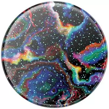 PopSockets PopGrip Premium Glitter Rainbow Void, Smartphone-Halterung, mehrfarbig (806194)