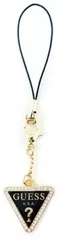 Guess Phone Strap Triangle Diamond Charm mit Strasssteinen (GUCPMTDCK)