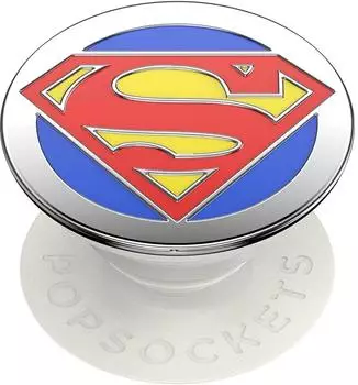 PopSockets PopGrip Enamel Superman, Stand & Selfie, rot