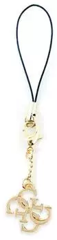 Guess Phone Strap 4G Glitter Charm, Metall (GUCPM4GID)