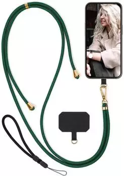 moex Unleash Nothing Phone (2) Handykette mit Karabiner, gr&uuml;n