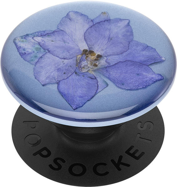 PopSockets Swappable Grip Pressed Flower Larkspur Purple