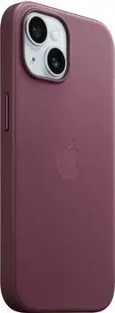Apple Feingewebe Case mit MagSafe (iPhone 15) Mulberry