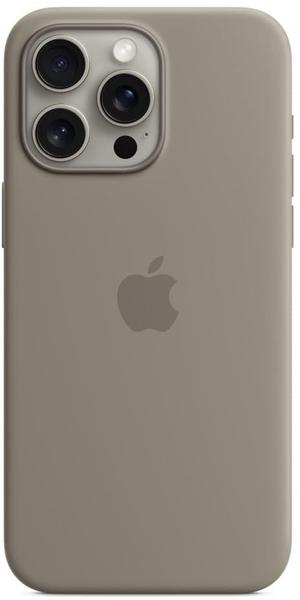 Apple Silikon Case mit MagSafe (iPhone 15 Pro Max) Tonbraun