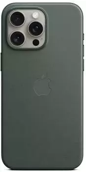 Apple Feingewebe Case mit MagSafe (iPhone 15 Pro Max) Immergr&uuml;n