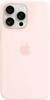 Apple Silikon Case mit MagSafe (iPhone 15 Pro Max) Hellrosa Apple Silikon Case mit MagSafe (iPhone 15 Pro Max) Hellrosa