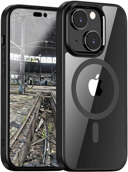 JT Berlin BackCase Pankow Hybrid MagSafe für Apple iPhone 15 schwarz/transparent 11040