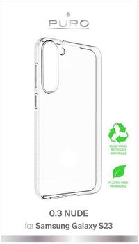 Puro 0.3 Nude - Etui ökologische für Samsung Galaxy S23 (Galaxy S23) Smartphone Hülle Transparent