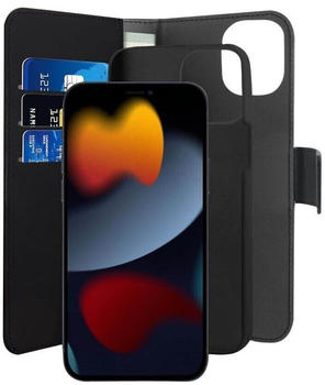 Puro IPC1354BOOKC3BLK mobile phone case (5.4") Wallet case Black (iPhone 13 mini) Smartphone Hülle Schwarz