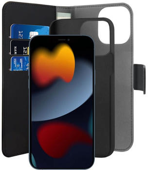 Puro IPC1367BOOKC3BLK mobile phone case (6.7") Wallet case Black (iPhone 13 Pro Max) Smartphone Hülle Schwarz