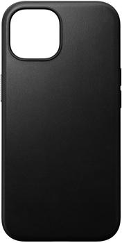 Nomad Modern Leather Case Black iPhone 15