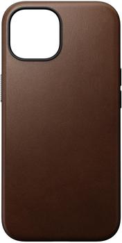 Nomad Modern Leather Case Brown iPhone 15