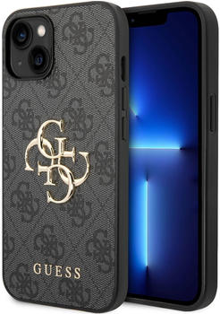 Guess Schutzhülle 4G Big Metal Logo für Apple iPhone 15 Grau