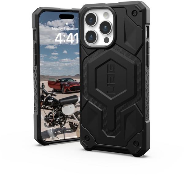 Urban Armor Gear Monarch Pro MagSafe Carbon Fiber iPhone 15 Pro Max