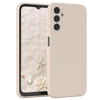 Eazy Case TPU Hülle für Samsung Galaxy A14 5G 6,6 Zoll, Bumper Case Matt Slimcover Silikonschutzhülle elastisch Taupe / Beige