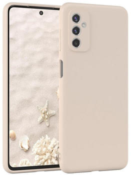 Eazy Case TPU Hülle für Samsung Galaxy M52 5G 6,7 Zoll, Bumper Case Matt Slimcover Silikonschutzhülle elastisch Taupe / Beige