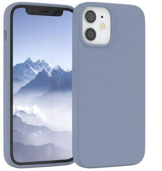 Eazy Case Premium Silikon Case für Apple iPhone 12 Mini 5,4 Zoll, Hülle mit Kameraschutz Bumper Case stoßfest Handy Softcase Eis Blau