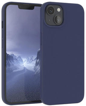 Eazy Case Premium Silikon Case für Apple iPhone 13 6,1 Zoll, Handy Softcase Hülle Silikon mit Displayschutz Case Blau / Nachtblau
