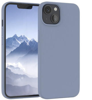 Eazy Case Premium Silikon Case für Apple iPhone 13 6,1 Zoll, Hülle mit Kameraschutz Bumper Case stoßfest Handy Softcase Eis Blau