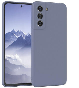 Eazy Case TPU Hülle für Samsung Galaxy S21 FE 5G 6,41 Zoll, Silikon Schutzhülle mit Kameraschutz Matt Back Cover Soft Eis Blau