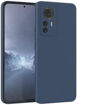 Eazy Case TPU Hülle für Xiaomi 12 Pro 6,73 Zoll, Schutzhülle mit Kameraschutz telefonhülle elastisch Bumper Dunkelblau