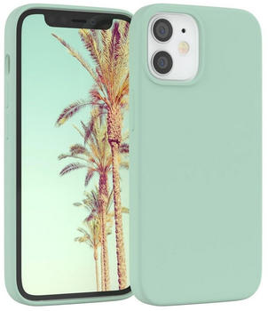 Eazy Case Premium Silikon Case für Apple iPhone 12 Mini 5,4 Zoll, Cover Hülle mit Kameraschutz Bumper Case Slimcover kratzfest Mint Grün