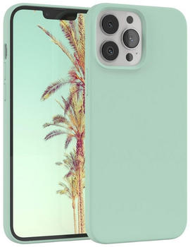 Eazy Case Premium Silikon Case für Apple iPhone 13 Pro Max 6,7 Zoll, Cover Hülle mit Kameraschutz Bumper Case Slimcover kratzfest Mint Grün