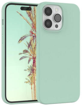 Eazy Case Premium Silikon Case für Apple iPhone 14 Pro Max 6,7 Zoll, Cover Hülle mit Kameraschutz Bumper Case Slimcover kratzfest Mint Grün